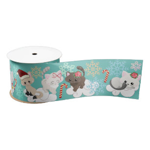 Kerstkinderen in Clouds en Snowflakes Lint