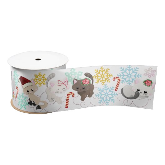Kerstkinderen in Clouds en Snowflakes Lint (Spoel)