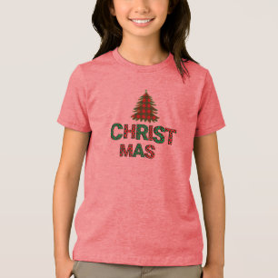kerstKinderen Tri-Blend Shirt
