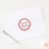 Kerstkindje Kerst Baby Shower Sticker (Envelop)