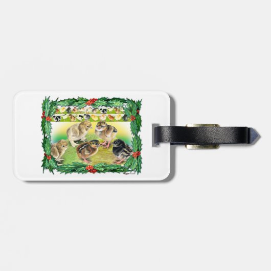Kerstkip Bagagelabel (Achterkant horizontaal)