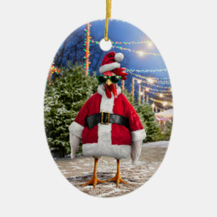 Kerstkip Keramisch Ornament