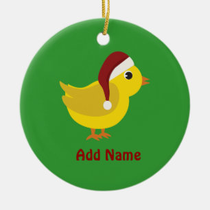 Kerstkip Keramisch Ornament