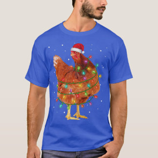 Kerstkip met boomlampjes met tint t-shirt