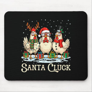 Kerstkip Santa Cluck Boerderij Dier Grappig Muismat