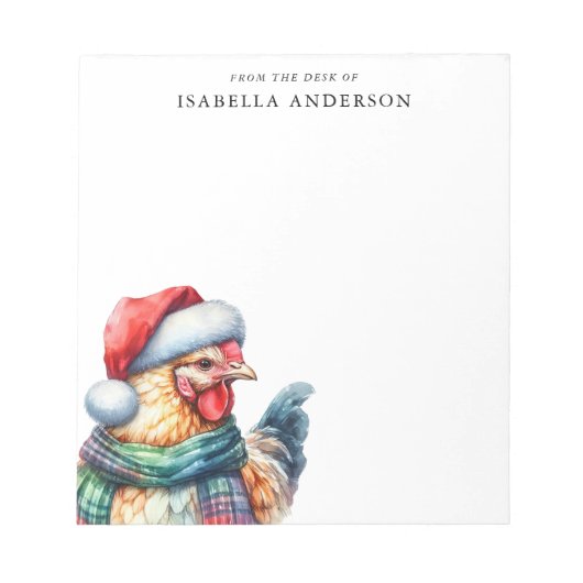 Kerstkip van het bureau van notitieblok (Voorkant)