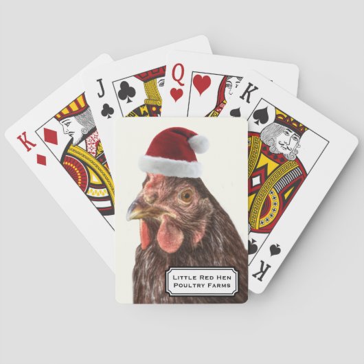 Kerstkip voor kerstmis speelkaarten (Achterkant)