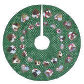 Kerstkippen in de Wreaten van het hart Kerstboom Rok (Voorkant)