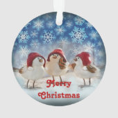 Kerstkippen SneeuwWaterverf Ornament (achterkant)