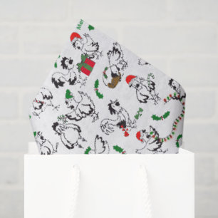 kerstkippen tissuepapier