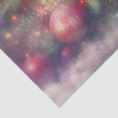 Kerstkitten Feestelijke Winter Scene Decoupage Tissuepapier (Detail)