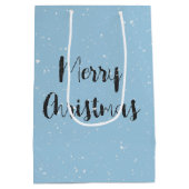 Kerstkitten met een wintersjaal medium cadeauzakje (Achterkant)