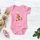 Kerstkitten Santa Gingerbread Letter K Meisje Romper