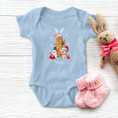 Kerstkitten Santa Gingerbread Letter K Meisje Romper