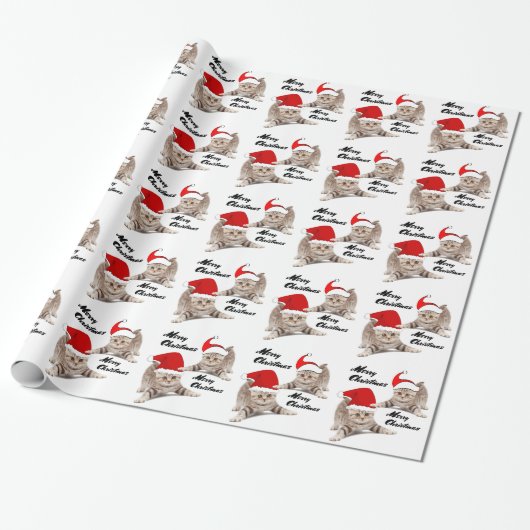 KerstKittens Cadeaupapier (Uitgerold)
