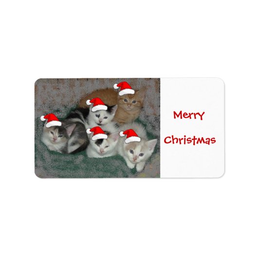 KerstKittens Etiket (Voorkant)