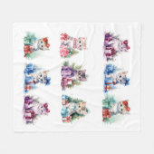 KerstKittens Fleece Deken (Voorkant (Horizontaal))