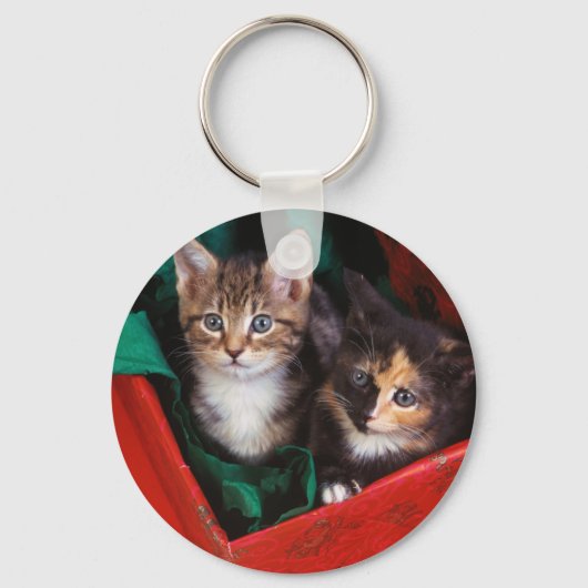 KerstKittens Sleutelhanger (Voorkant)