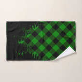 Kerstklassiek groen Plaid Kerstmis evergreens Bad Handdoek (Handdoek)