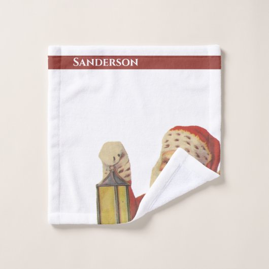 Kerstklassiek  Kerstman Bad Handdoek (Wasdoekje)