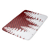 Kerstklassieker Red Plaid Christmas evergreens Badmat (Gekanteld)