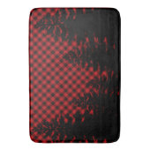 Kerstklassieker Red Plaid Christmas evergreens Badmat (Voorkant Verticaal)