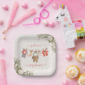 Kerstkleding Baby shower Papieren Bordje (Feest)