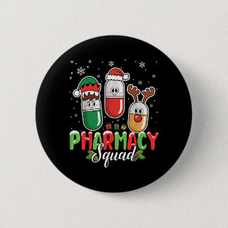 Kerstkleding voor apotheekteam rendier elf ronde button 5,7 cm