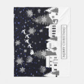 kerstklep Fleece Blanket (Voorkant)