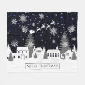 kerstklep Fleece Blanket (Voorkant (Horizontaal))