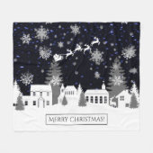 kerstklep Fleece Blanket Deken (Voorkant (Horizontaal))