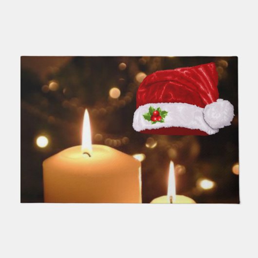 Kerstklep, kerstkaarde deurmat (Voorkant)