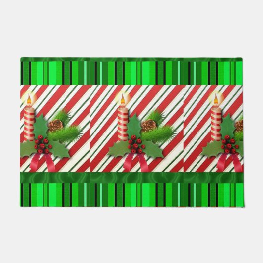 Kerstklep, kerstkaarde deurmat (Voorkant)