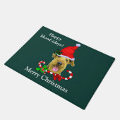 kerstklep voor Airedale Terrier Terrier Deurmat (Schuin)