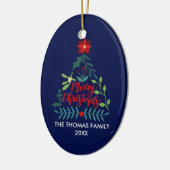 kerstkleppen keramisch ornament (Links)