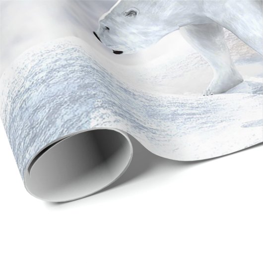 Kerstkleppen met een Polar-Beer Cadeaupapier (Rol Hoek)