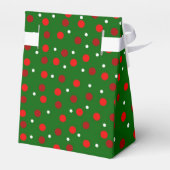 kerstkleur Pok A Stippen flesje met tint Bedankdoosjes (Achterkant)