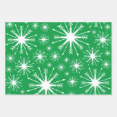 kerstkleuren en Snowflakes Inpakpapier Vel (Voorkant 2)