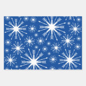 kerstkleuren en Snowflakes Inpakpapier Vel (Voorkant 3)