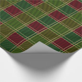 Kerstkleurige paling cadeaupapier (Hoek)