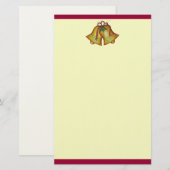 Kerstklokken Briefpapier (Voorkant / Achterkant)