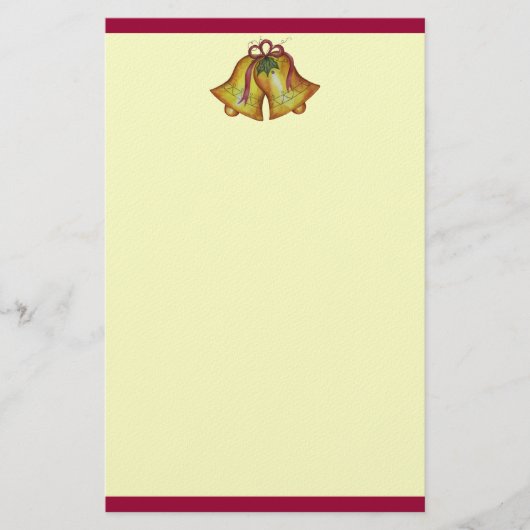 Kerstklokken Briefpapier (Voorkant)