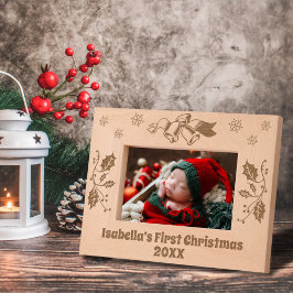 Kerstklokken Holly laat sneeuwvlokken op maat Gegraveerde Lijstjes