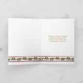 Kerstklokken, hulst en kaarsen Buurman Kaart (Binnen)