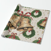 Kerstklokken Inpakpapier (Uitgerold)