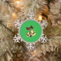 Kerstklokken Tin Sneeuwvlok