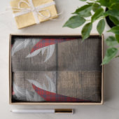 kerstknomes Seizoensgroet Rustic Wood Tissuepapier (Geschenk)