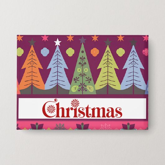 kerstknop button (Voorkant)