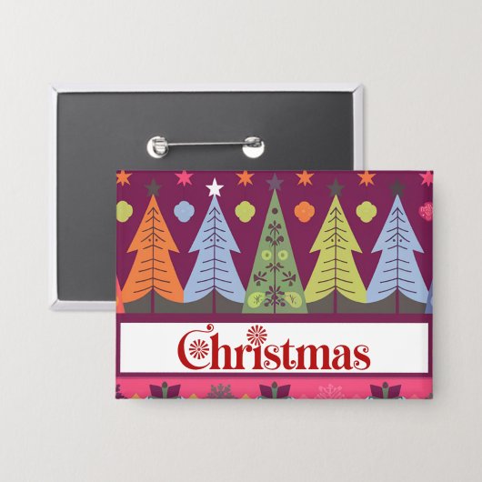 kerstknop button (Voorkant / Achterkant)