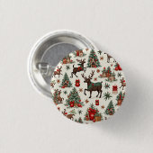 Kerstknoppen Ronde Button 3,2 Cm (Voorkant /achterkant)